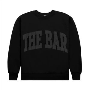 Brand New The Bar Varsity Crewneck Black XL